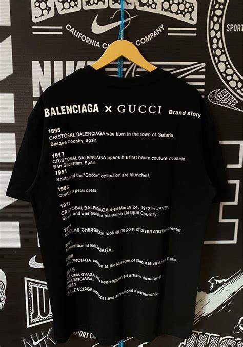 gucci balenciaga t-shirt|Gucci x Balenciaga triple s.